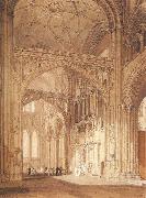 J.M.W. Turner Interior of Salisbury Cathedral,looking towards the North Transept oil painting picture wholesale